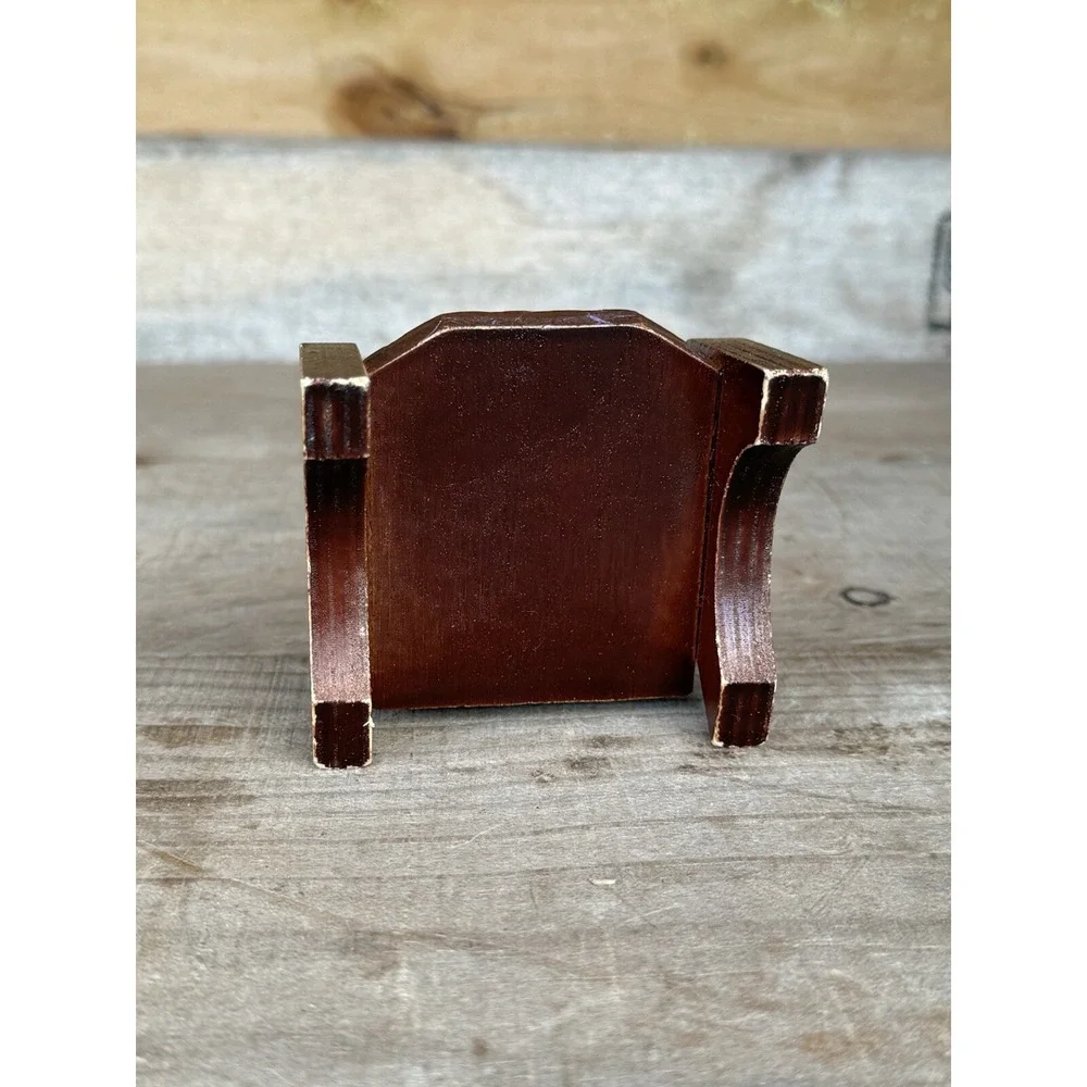 Wooden doll house‎ furniture deck chair/Living Room Chair Wooden Doll House